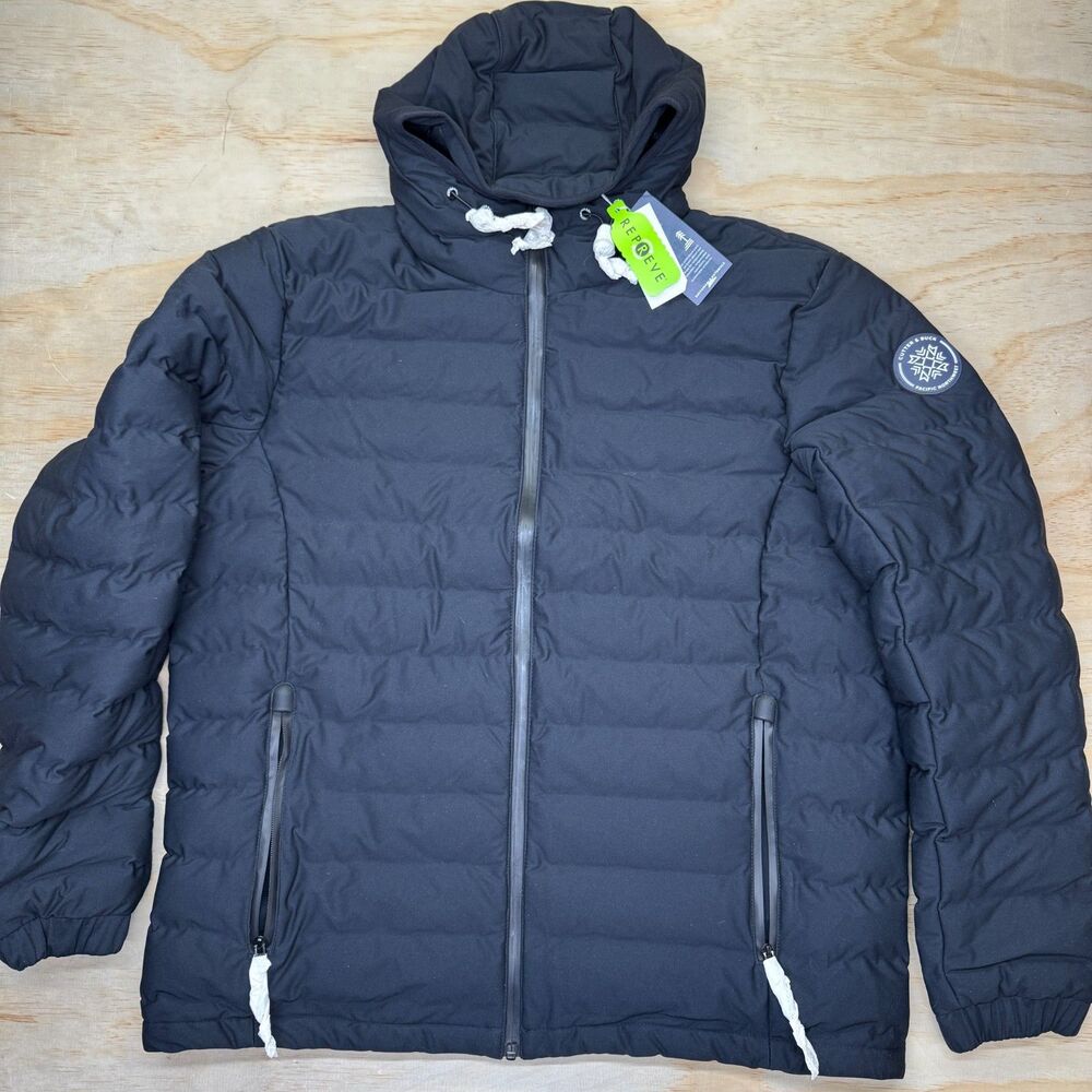 NEW Cutter Buck Mission Ridge Repreve Eco Insulated Mens Puffer Jacket XL Black